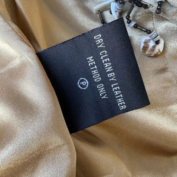 VTG Pamela McCoy‎ Western Jacket Leather Women's Brown Embellished Size S NWT - Picture 13 of 13